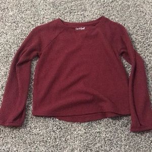 Red girls long sleeve shirt